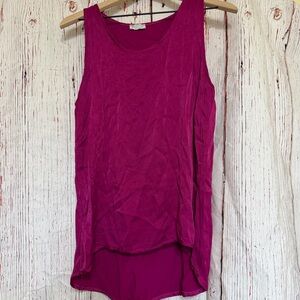 Fuchsia Sleeveless Tank Top